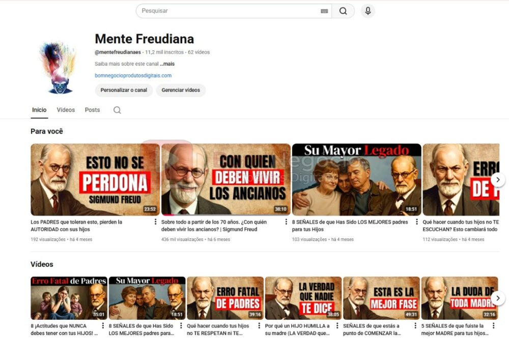 CANAL DO YOUTUBE DE 11K MONETIZADO- MOTIVACIONAL (COD-456)