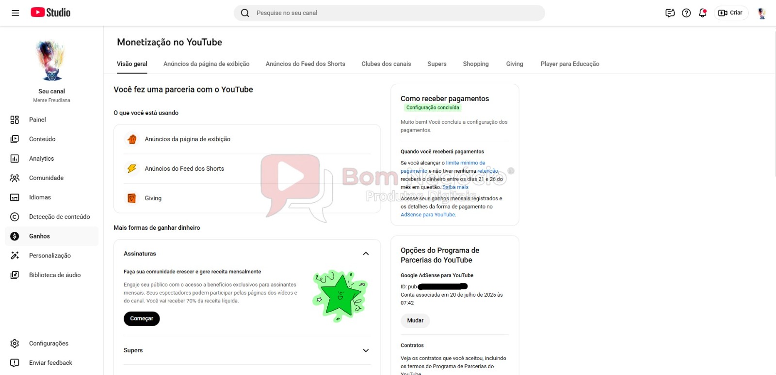 CANAL DO YOUTUBE DE 11K MONETIZADO- MOTIVACIONAL (COD-456) - Imagem 4
