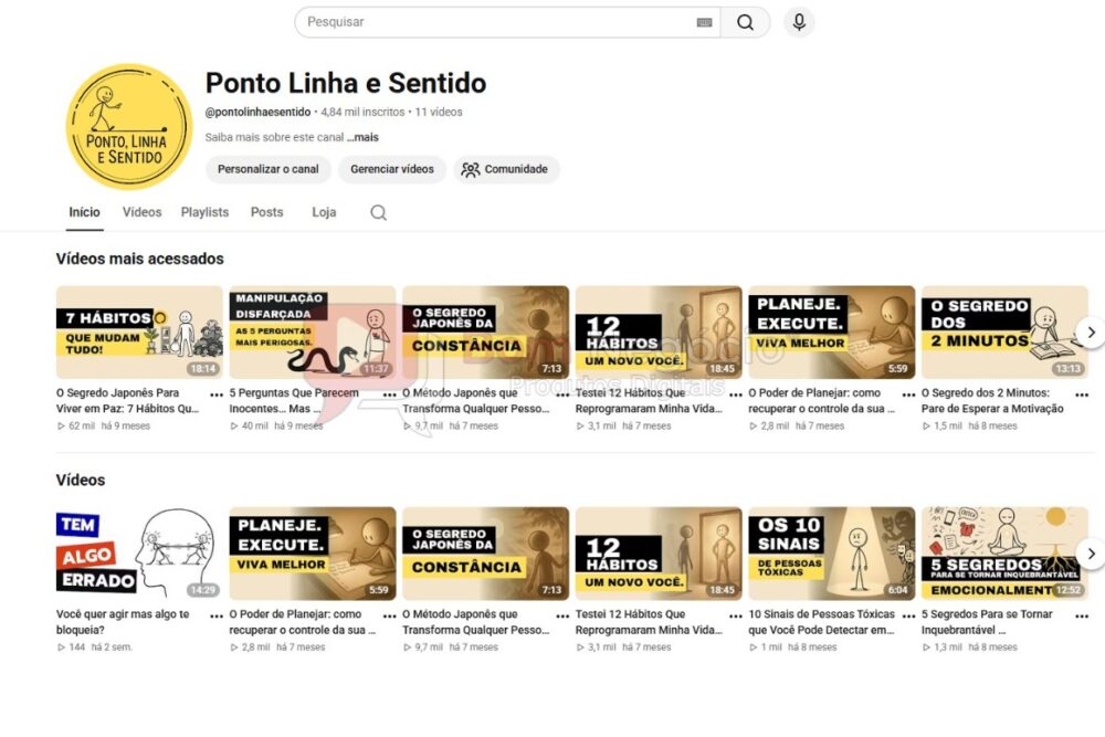 CANAL DO YOUTUBE DE 4K MONETIZADO - MOTIVACIONAL (COD-611)