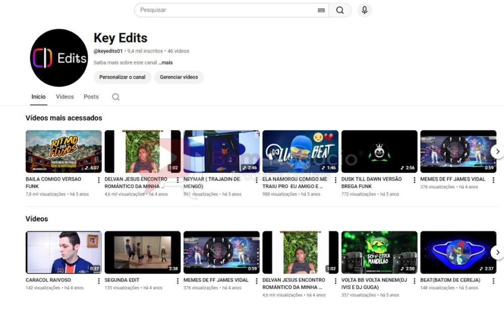 CANAL DO YOUTUBE DE 9K NÃO MONETIZADO - HUMOR (COD-506)