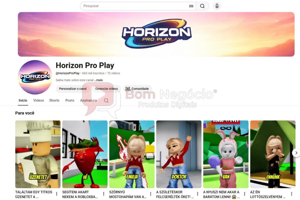 CANAL DO YOUTUBE DE 663K NÃO MONETIZADO - GAMES (COD-520)