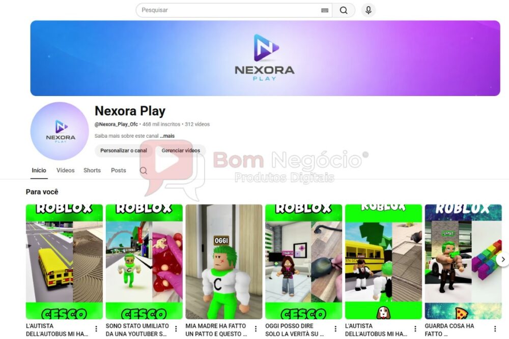 CANAL DO YOUTUBE DE 460K NÃO MONETIZADO - GAMES (COD-522)