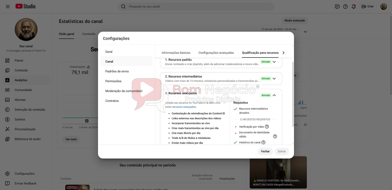 CANAL DO YOUTUBE DE 1K NÃO MONETIZADO - RELIGIÃO (COD-537) - Imagem 4