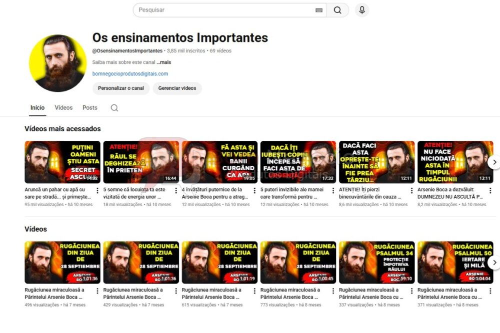 CANAL DO YOUTUBE DE 3K NÃO MONETIZADO - MOTIVACIONAL (COD-538)