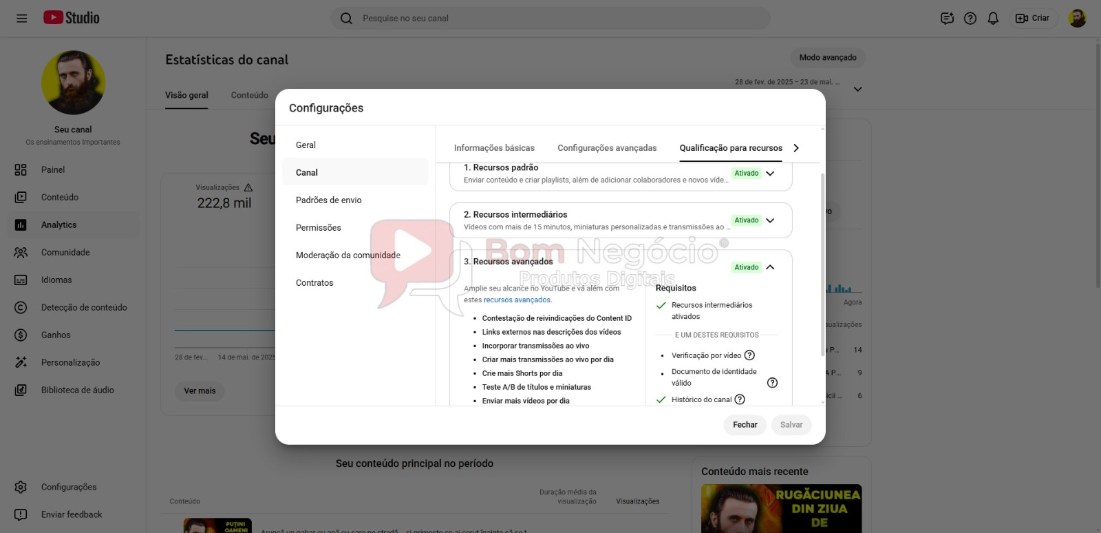 CANAL DO YOUTUBE DE 3K NÃO MONETIZADO - MOTIVACIONAL (COD-538) - Imagem 4