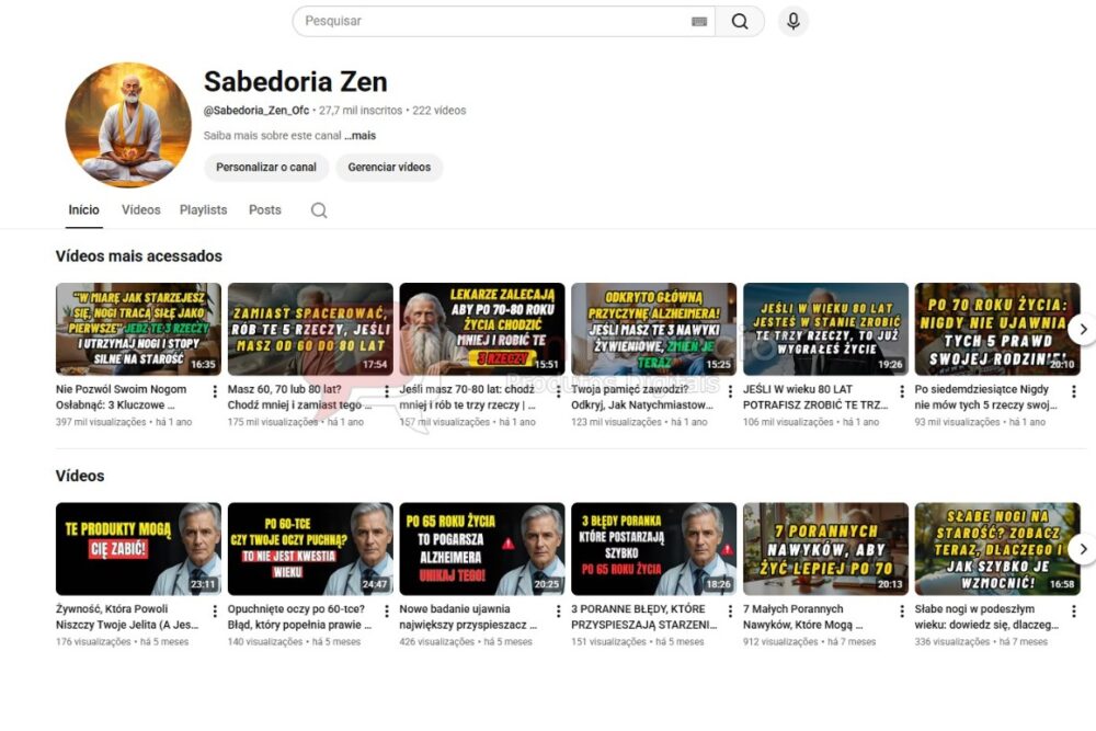 CANAL DO YOUTUBE DE 27K MONETIZADO - MEDITAÇÃO (COD-541)