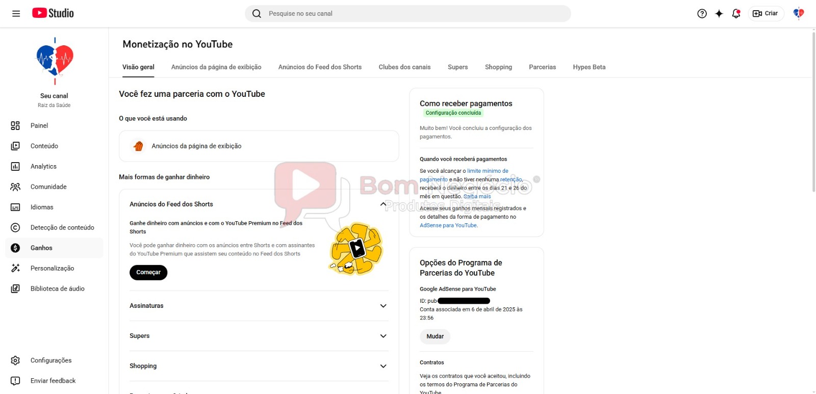 CANAL DO YOUTUBE DE 57K MONETIZADO - SAÚDE (COD-548) - Imagem 4