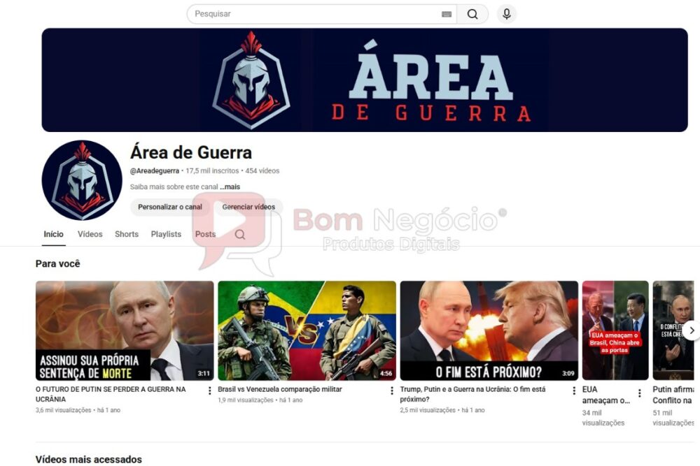CANAL DO YOUTUBE DE 17K NÃO MONETIZADO - POLITICA (COD-575)