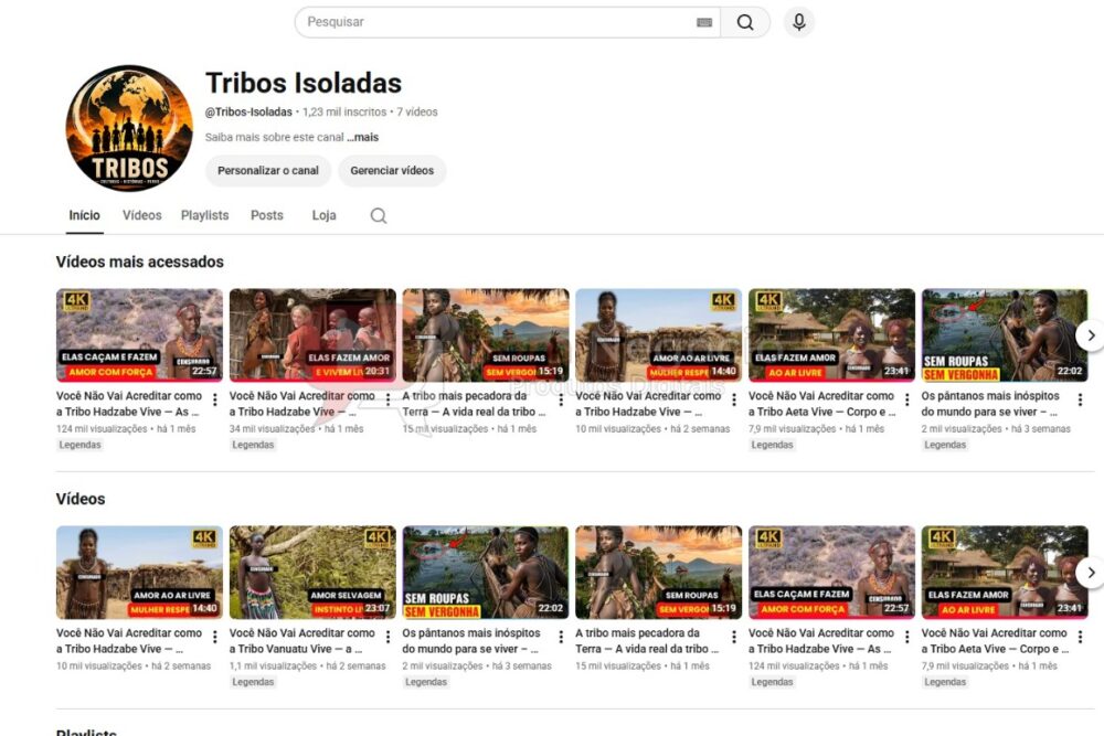 CANAL DO YOUTUBE DE 1K MONETIZADO - CURIOSIDADES (COD-589)
