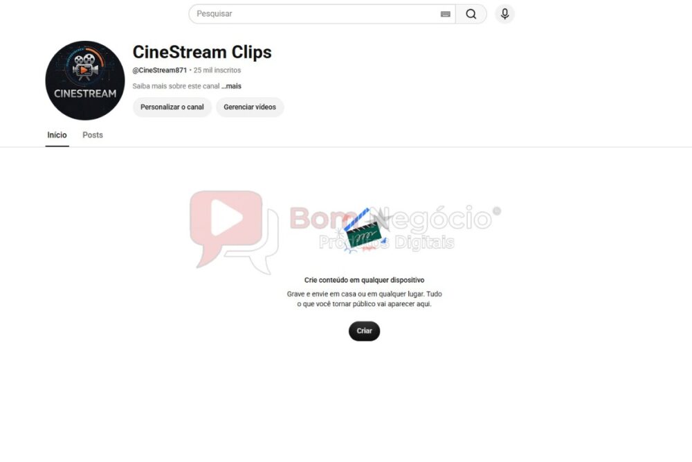 CANAL DO YOUTUBE DE 25K NÃO MONETIZADO - ENTRETENIMENTO (COD-592)