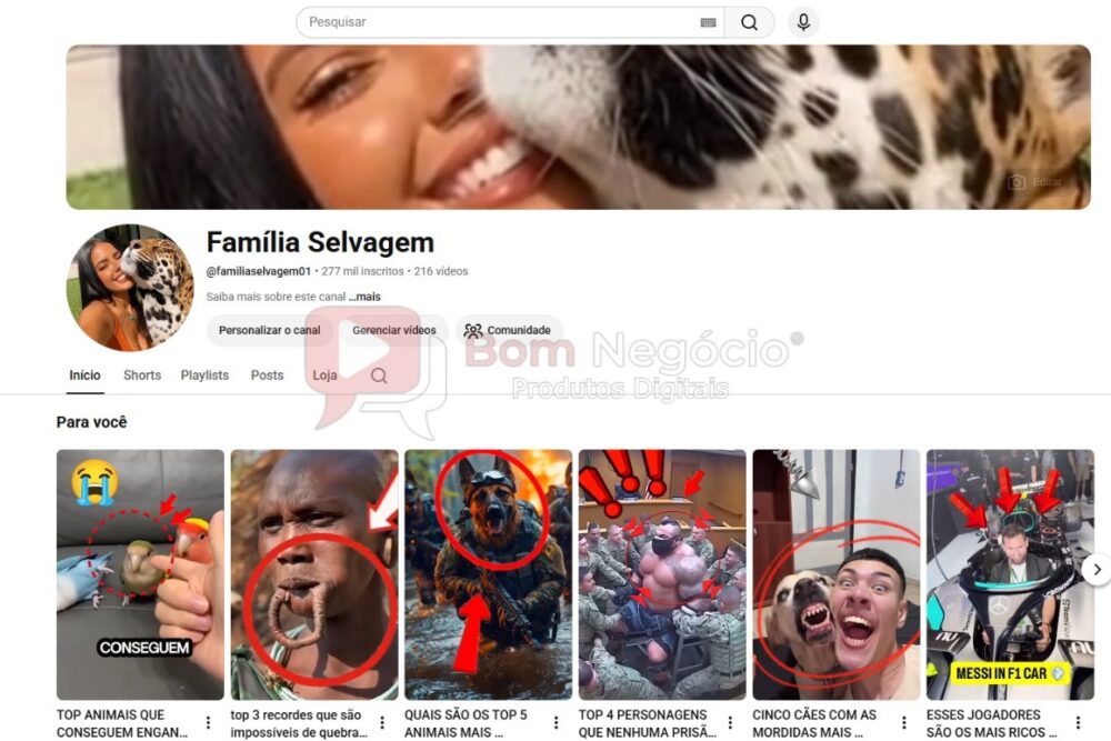 CANAL DO YOUTUBE DE 277K MONETIZADO - CURIOSIDADES (COD-601)