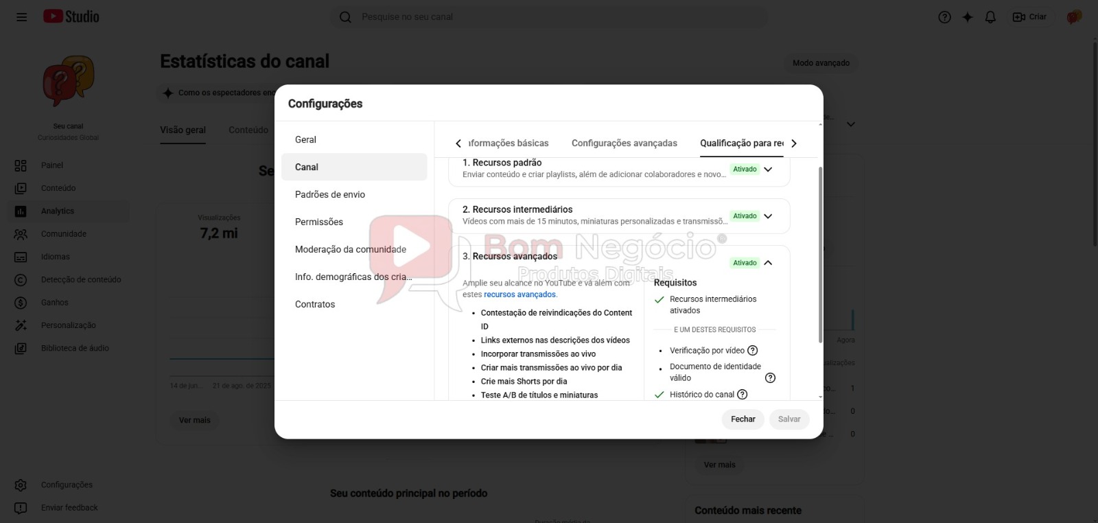 CANAL DO YOUTUBE DE 100K NÃO MONETIZADO - CURIOSIDADES (COD-602) - Imagem 4