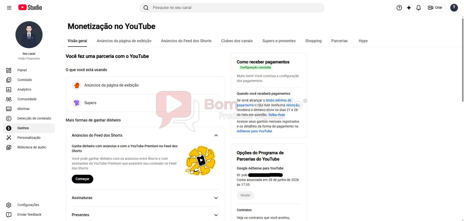 CANAL DO YOUTUBE DE 2K MONETIZADO - FINANÇAS (COD-608) - Imagem 4
