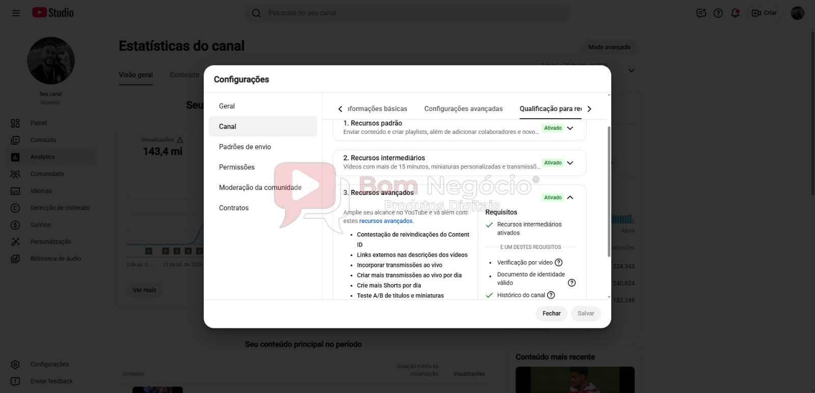 CANAL DO YOUTUBE DE 76K NÃO MONETIZADO - FUTEBOL (COD-656) - Imagem 4