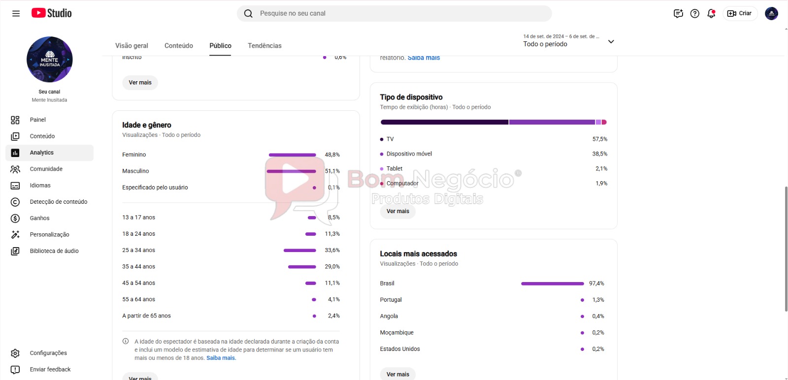 CANAL DO YOUTUBE DE 12K NÃO MONETIZADO - CURIOSIDADES (COD-669) - Imagem 4