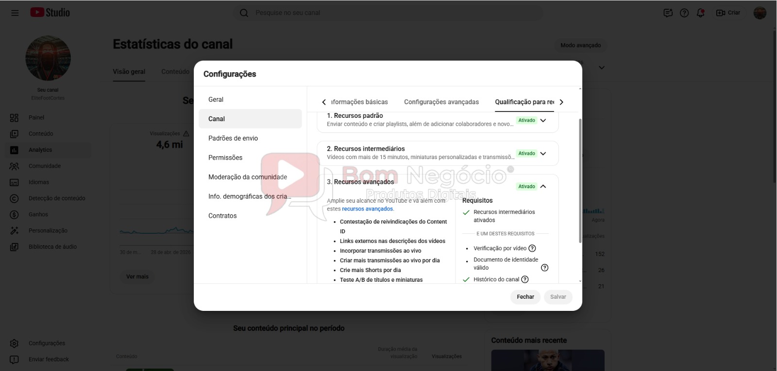 CANAL DO YOUTUBE DE 13K NÃO MONETIZADO - FUTEBOL (COD-678) - Imagem 4