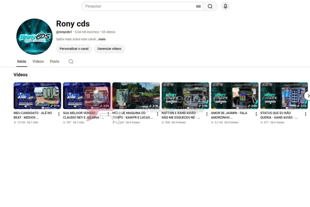 CANAL DO YOUTUBE DE 5K NÃO MONETIZADO - MUSICAL (COD-700)
