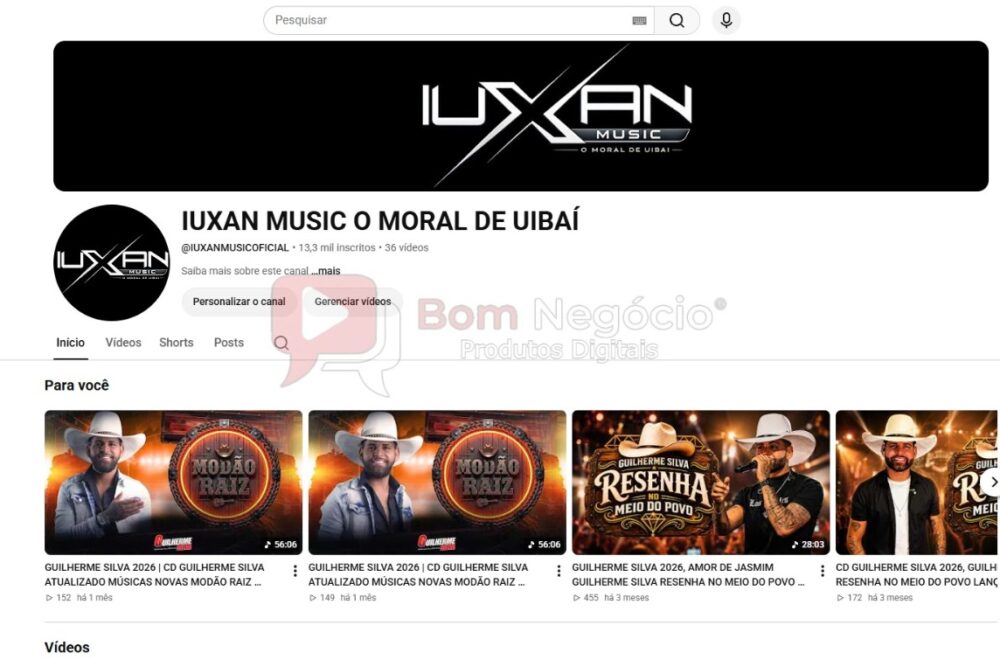 CANAL DO YOUTUBE DE 13K NÃO MONETIZADO - MUSICAL (COD-715)